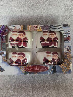 Santa & Mrs. Claus Holiday Napkin Rings